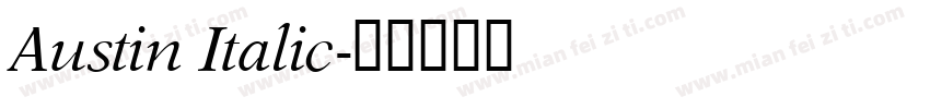 Austin Italic字体转换